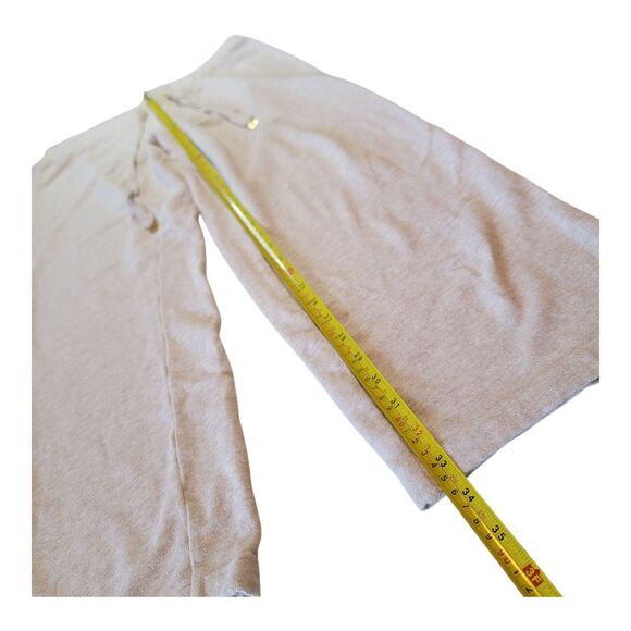 Tory Burch Women's French Terry Wide Leg Sweatpants Size Large Beige - Picture 5 of 9